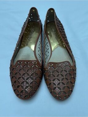 Michael Kors Brown Leather Flats